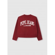 PEPE JEANS ELISABETH PG581252 286  ΠΟΥΛΟΒΕΡ ΠΛΕΚΤΟ  ΜΠΟΡΝΤΟ